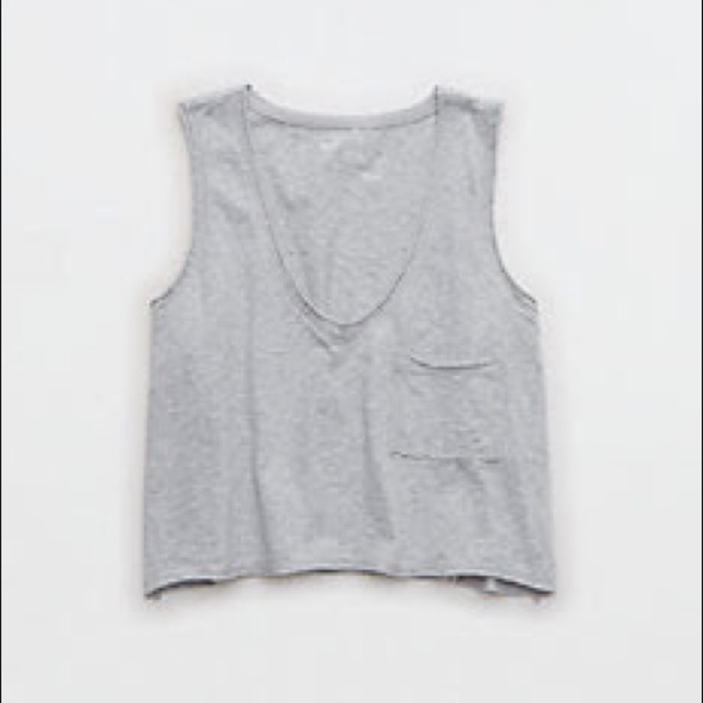 Aerie V-neck Cropped Tank Top